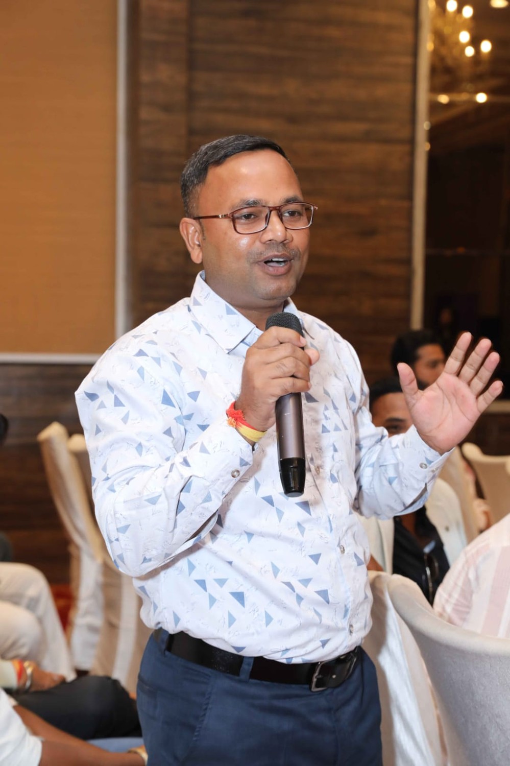 Liton Mondal speaking at an event