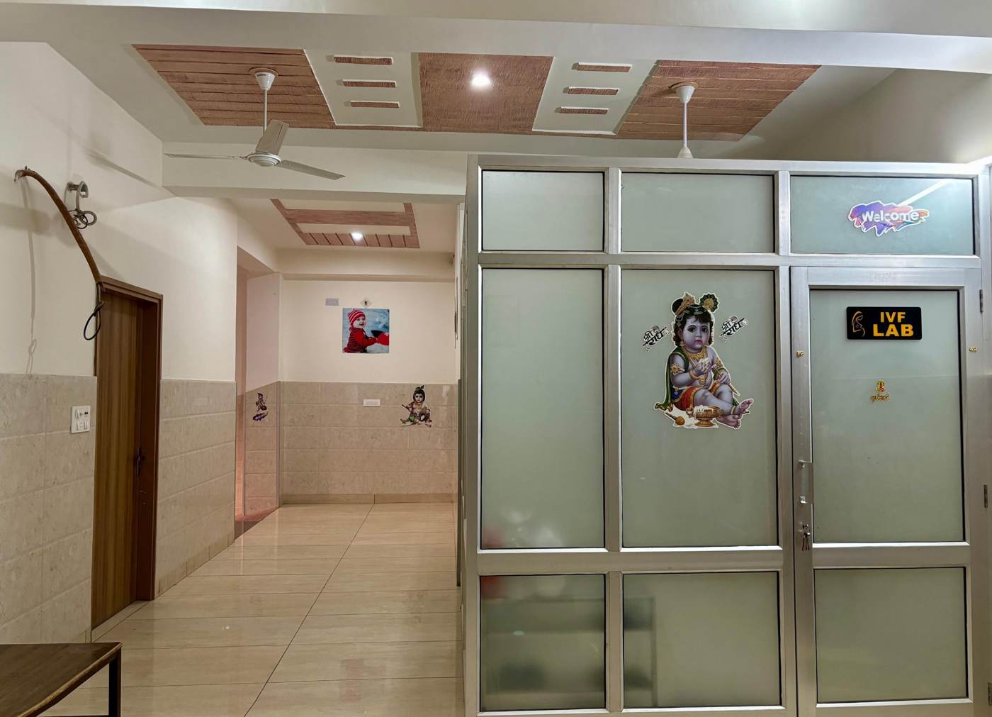 IVF lab corridor at Divoj Hospital